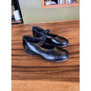 Girls CAPEZIO MARY JANE BLACK TAP SHOES KIDS SIZE 13 M